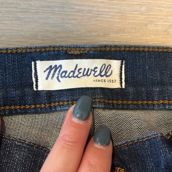 Madewell High Riser Skinny Jeans 29 dark classic wash like new stretchy - Picture 5 of 10